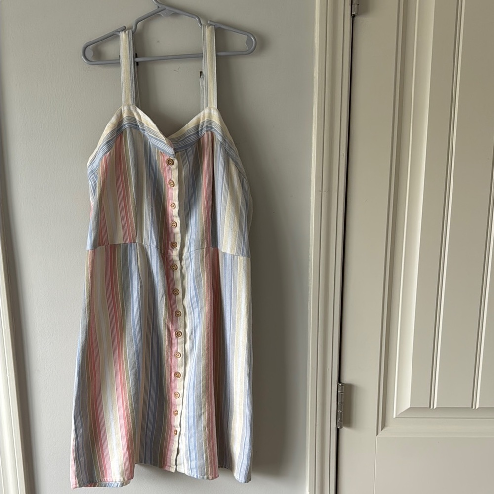 NWOT Altar’d State Striped Button-Down Sundress